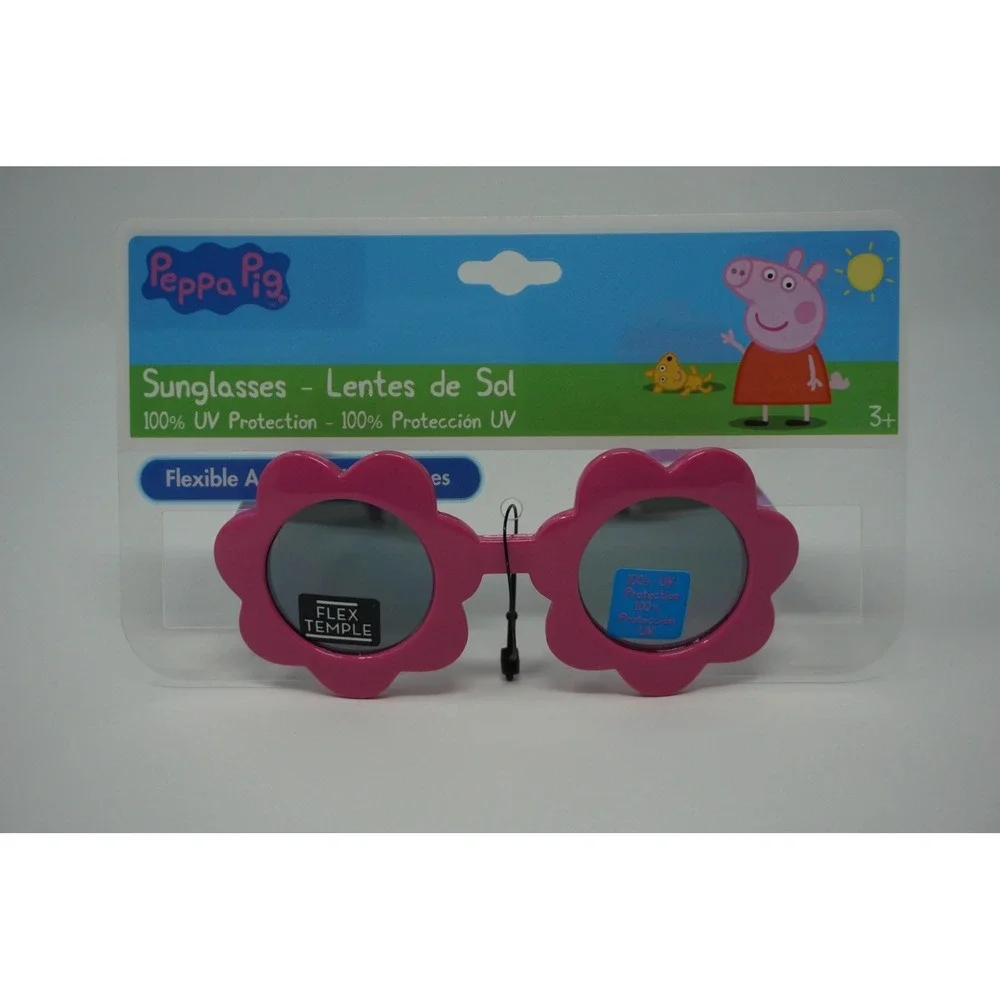 Peppa Pig Sunglasses Girls‎ One Size Pink Flower Frame Kids 100% UV Protection